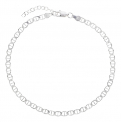 Fußkettchen Stegpanzerkette 925 Silber 3,6mm Modell 57