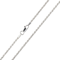 Kordelkette 925 Sterling Silber 2 mm