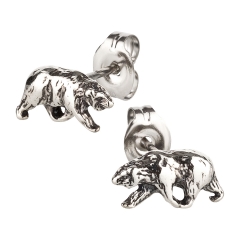 Ohrstecker 925 Silber Bär