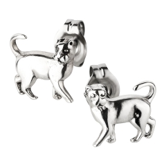 Ohrstecker 925 Silber Katze