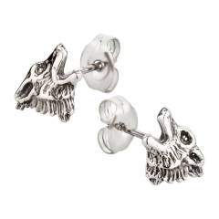 Ohrstecker 925 Silber Wolf Wolfskopf
