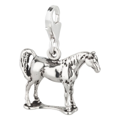 Charm / Anhänger 925 Silber Pferd 1 Araber