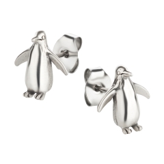 Ohrstecker 925 Silber Pinguin
