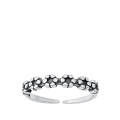 Zehenring 925 Silber Blume 1