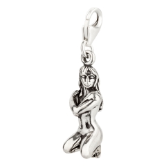 Sternzeichen Charm / Anhänger 925 Silber Jungfrau