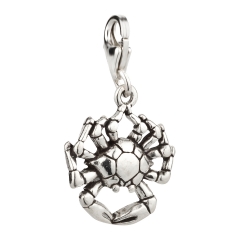 Sternzeichen Charm / Anhänger 925 Silber Krebs