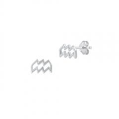 Ohrstecker 925 Silber Sternzeichen Wassermann