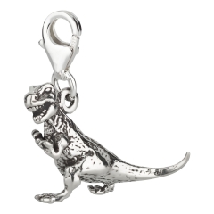 Charm / Anhänger 925 Silber Dinosaurier T-Rex