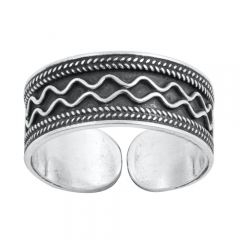 Zehenring 925 Silber Bali Style Modell 3