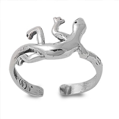 Zehenring 925 Silber Gecko
