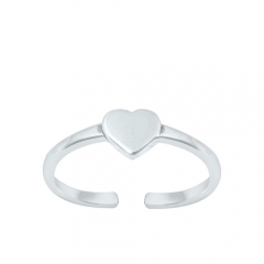Zehenring 925 Silber Herz 11