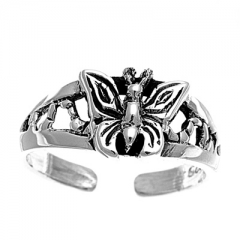 Zehenring 925 Silber Schmetterling 3