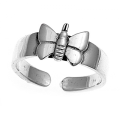 Zehenring 925 Silber Schmetterling 4