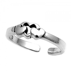 Zehenring 925 Silber Herz 9