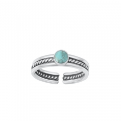 Zehenring 925 Silber Edelstein Türkis 1