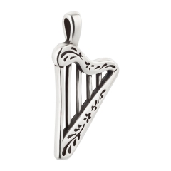 Charm / Anhänger 925 Silber Harfe 2