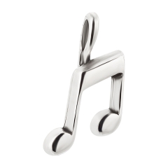 Charm / Anhänger 925 Silber Musiknote 1