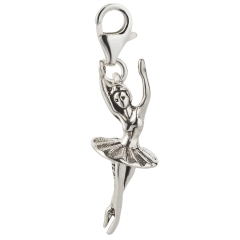 Charm / Anhänger 925 Silber Ballerina