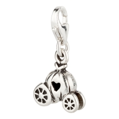 Charm / Anhänger 925 Silber Cinderella Kutsche Aschenputtel