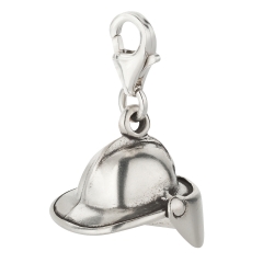Charm / Anhänger 925 Silber Feuerwehrhelm