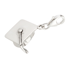 Charm / Anhänger 925 Silber Doktorhut