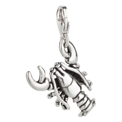 Charm / Anhänger 925 Silber Hummer