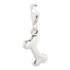 Charm / Anhänger 925 Silber Hundeknochen
