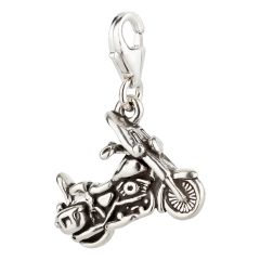 Charm / Anhänger 925 Silber Motorrad