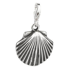 Charm / Anhänger 925 Silber Muschel 3