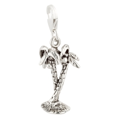 Charm / Anhänger 925 Silber Palmen