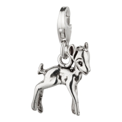 Charm / Anhänger 925 Silber Bambi Rehkitz