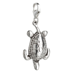 Charm / Anhänger 925 Silber Schildkröte 1