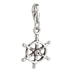 Charm / Anhänger 925 Silber Steuerrad