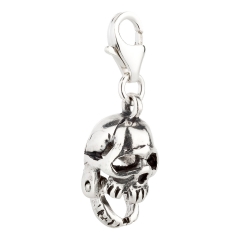 Charm / Anhänger 925 Silber Totenkopf
