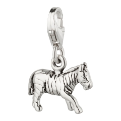 Charm / Anhänger 925 Silber Zebra