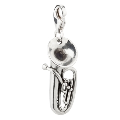 Charm / Anhänger 925 Silber Tuba